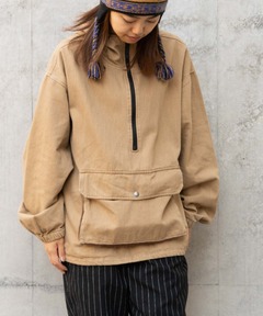 スラブアノラックパーカー