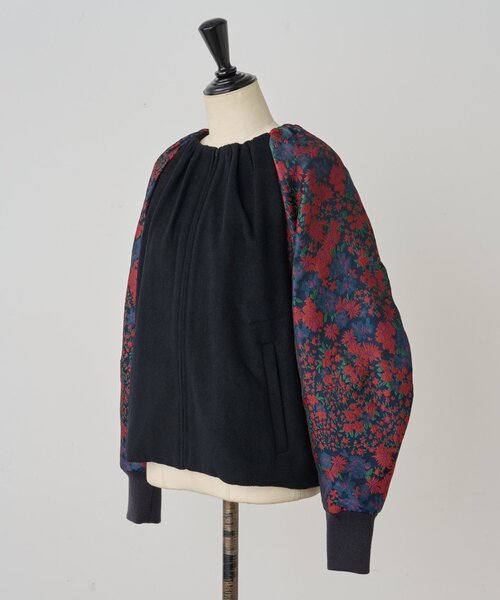 BEARDSLEY(ビアズリー)の「《FRIPIER》袖ジャガードZIPブルゾン(ブルゾン・レディース・ネイビー・FREE)」の17枚目の写真