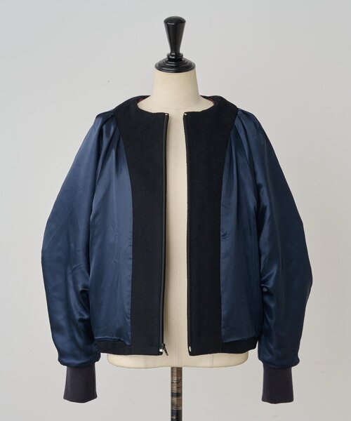 セール】《FRIPIER》袖ジャガードZIPブルゾン（ブルゾン）｜BEARDSLEY