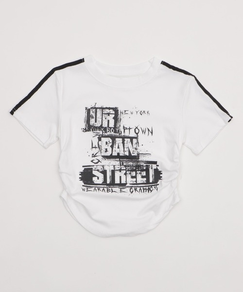 Figments(フィグメンツ)の「2ライングラフィックT(Tシャツ/カットソー・レディース・ホワイト/ブラック・FREE)」の9枚目の写真