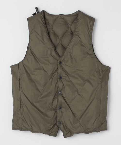 SHIPS（シップス）の「【SHIPS別注】TAION: ダウン ジレ（ダウンベスト・メンズ・ネイビー/オリーブ/ブラック・MEDIUM/LARGE/X-LARGE/SMALL）」の13枚目の写真