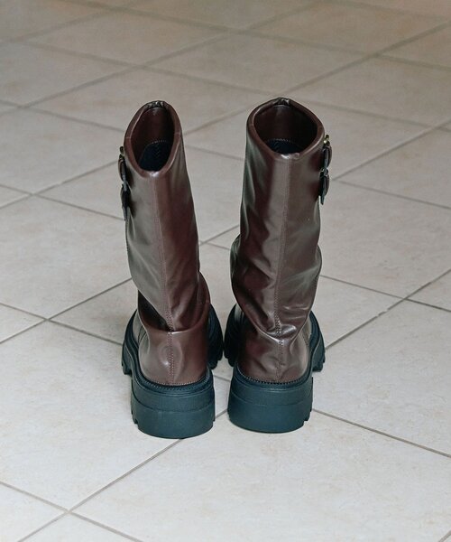 OLIVE des OLIVE（オリーブデオリーブ）の「エンジニアカバーブーツ（ブーツ・レディース・ダークブラウン/ブラック・LARGE/MEDIUM/SMALL）」の20枚目の写真