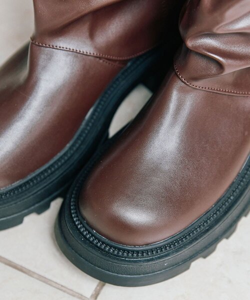 OLIVE des OLIVE（オリーブデオリーブ）の「エンジニアカバーブーツ（ブーツ・レディース・ダークブラウン/ブラック・LARGE/MEDIUM/SMALL）」の22枚目の写真