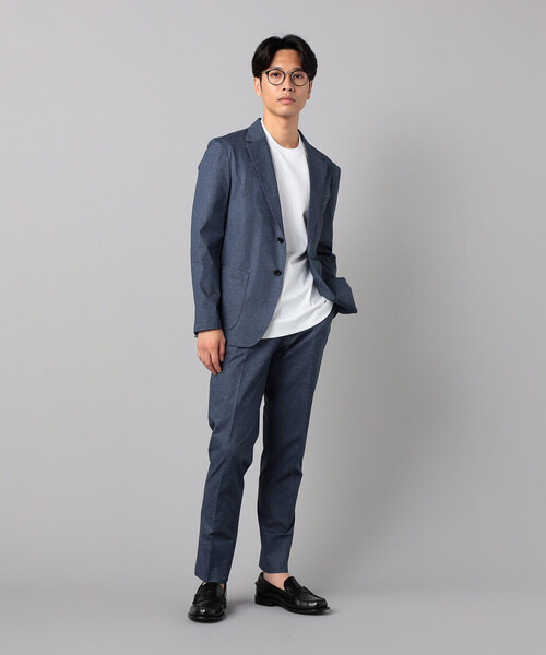 COMME CA MEN(コムサメン)の「シルキースムースジャケ Tシャツ(Tシャツ/カットソー・メンズ・チャコールグレー/ホワイト/ネイビー・L/M)」の4枚目の写真