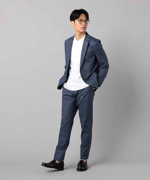 COMME CA MEN(コムサメン)の「シルキースムースジャケ Tシャツ(Tシャツ/カットソー・メンズ・チャコールグレー/ホワイト/ネイビー・L/M)」の6枚目の写真