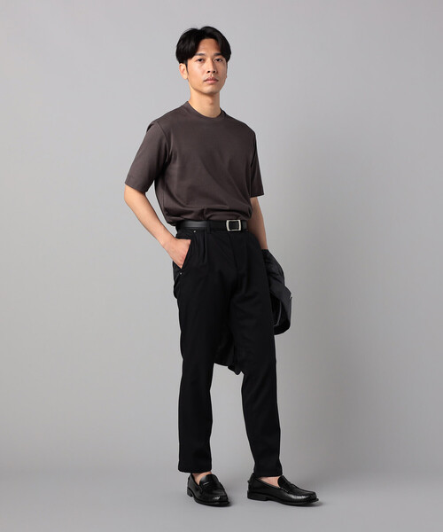 COMME CA MEN(コムサメン)の「シルキースムースジャケ Tシャツ(Tシャツ/カットソー・メンズ・チャコールグレー/ホワイト/ネイビー・L/M)」の12枚目の写真
