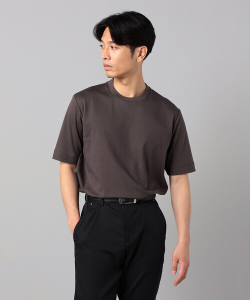 COMME CA MEN(コムサメン)の「シルキースムースジャケ Tシャツ(Tシャツ/カットソー・メンズ・チャコールグレー/ホワイト/ネイビー・L/M)」の13枚目の写真