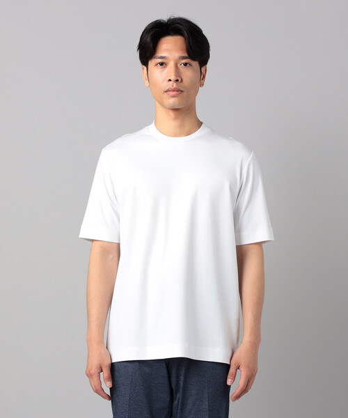 COMME CA MEN(コムサメン)の「シルキースムースジャケ Tシャツ(Tシャツ/カットソー・メンズ・チャコールグレー/ホワイト/ネイビー・L/M)」の18枚目の写真
