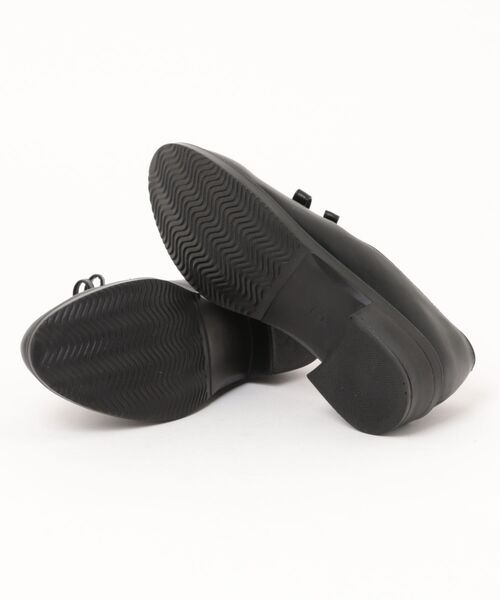 Shoes in Closet(シューズインクローゼット)の「超軽量厚底 ダブル リボン ローファー 2646(ローファー・レディース・ダークブラウン/ブラック/ブラック系8・L/3L/LL/M/S/XS)」の5枚目の写真