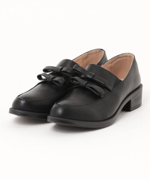 Shoes in Closet(シューズインクローゼット)の「超軽量厚底 ダブル リボン ローファー 2646(ローファー・レディース・ダークブラウン/ブラック/ブラック系8・L/3L/LL/M/S/XS)」の15枚目の写真