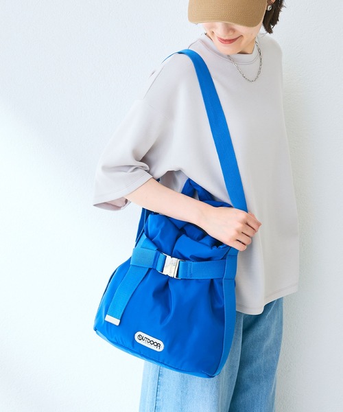 CROSS FUNCTION(クロスファンクション)の「OUTDOOR PRODUCTS(アウトドアプロダクツ)2WAYベルトトートバッグS(トートバッグ・レディース・ブラック/ブルー・FREE)」の13枚目の写真