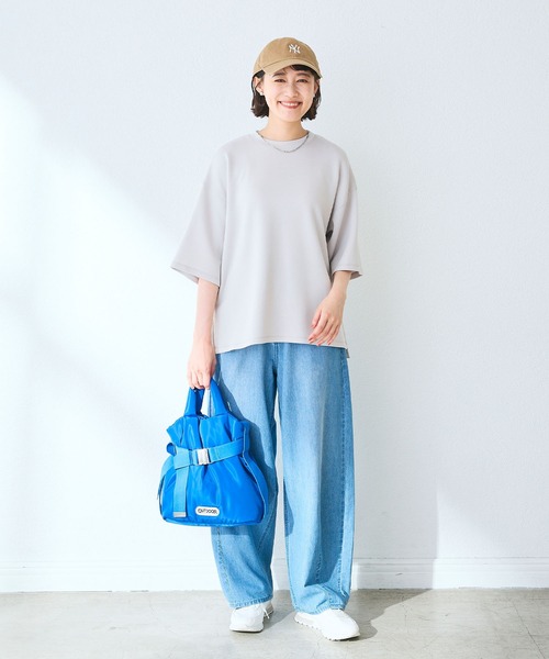 CROSS FUNCTION(クロスファンクション)の「OUTDOOR PRODUCTS(アウトドアプロダクツ)2WAYベルトトートバッグS(トートバッグ・レディース・ブラック/ブルー・FREE)」の16枚目の写真