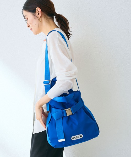 CROSS FUNCTION(クロスファンクション)の「OUTDOOR PRODUCTS(アウトドアプロダクツ)2WAYベルトトートバッグS(トートバッグ・レディース・ブラック/ブルー・FREE)」の17枚目の写真