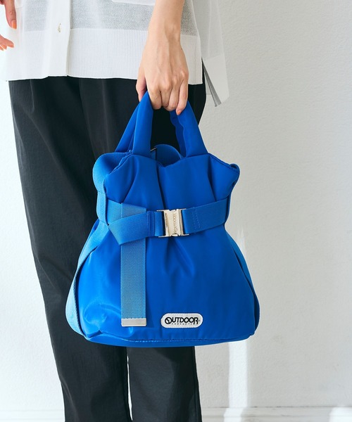 CROSS FUNCTION(クロスファンクション)の「OUTDOOR PRODUCTS(アウトドアプロダクツ)2WAYベルトトートバッグS(トートバッグ・レディース・ブラック/ブルー・FREE)」の20枚目の写真