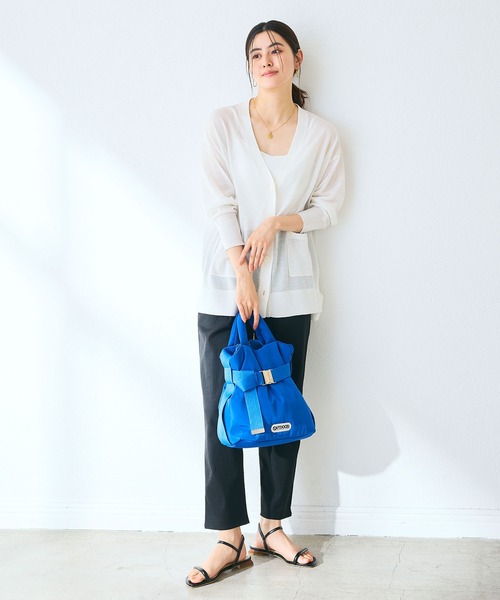 CROSS FUNCTION(クロスファンクション)の「OUTDOOR PRODUCTS(アウトドアプロダクツ)2WAYベルトトートバッグS(トートバッグ・レディース・ブラック/ブルー・FREE)」の22枚目の写真