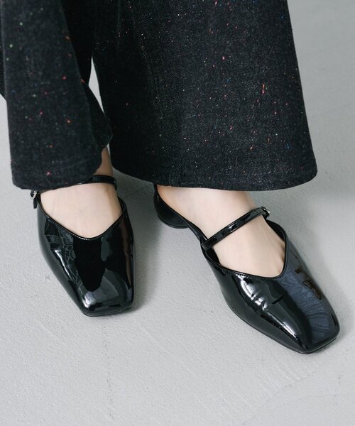 Kastane（カスタネ）の「【オケージョン対応】ラウンドヒールストラップパンプス（パンプス・レディース・ブラック/ダークブラウン・36/37/38）」の6枚目の写真