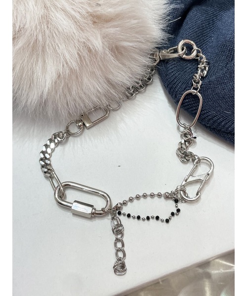 jouetie（ジュエティ）の「カラビナチェーンネックレス（ネックレス・レディース・シルバー/ゴールド・FREE）」の3枚目の写真