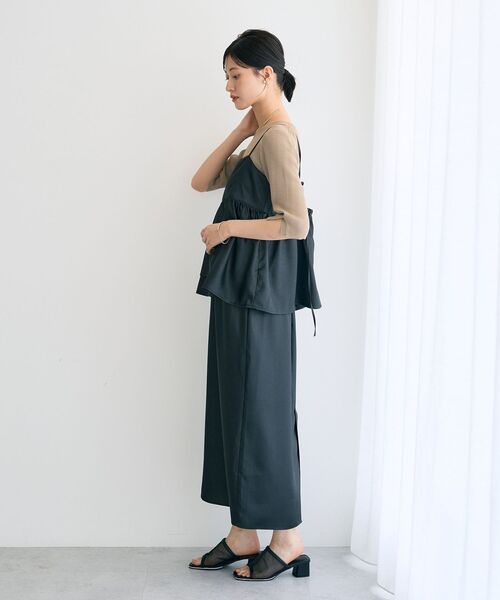YECCA VECCA(イェッカヴェッカ)の「シャイニーロングスカート(スカート・レディース・ブラック/キャメル/モカ・M/S)」の19枚目の写真