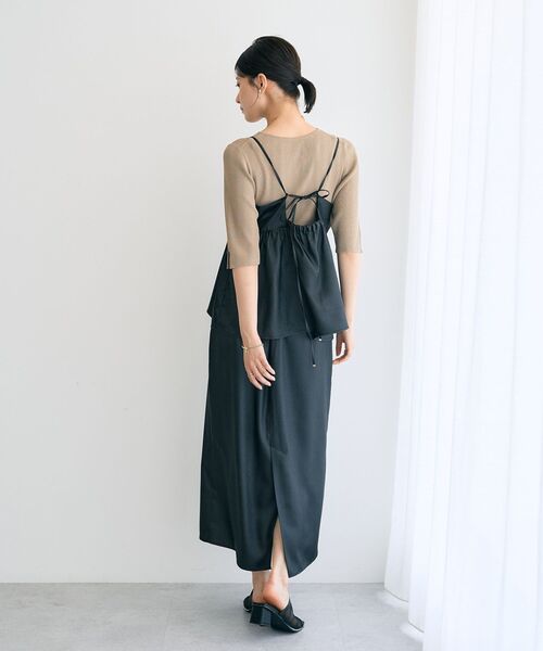 YECCA VECCA(イェッカヴェッカ)の「シャイニーロングスカート(スカート・レディース・ブラック/キャメル/モカ・M/S)」の20枚目の写真
