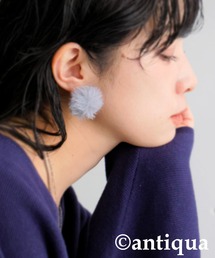 antiqua | ファーピアス(ピアス（両耳用）)