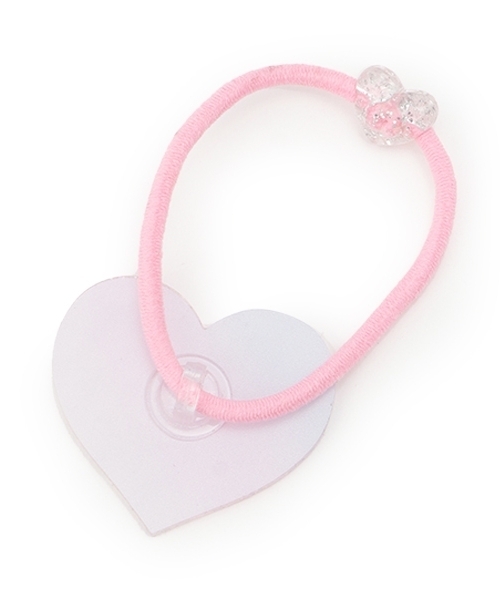 mezzo piano Junior（メゾピアノジュニア）の「25th anniversary キラキラハートロゴヘアポニー（その他ヘアアクセサリー・キッズ・ピンク/ブルー・F）」の8枚目の写真