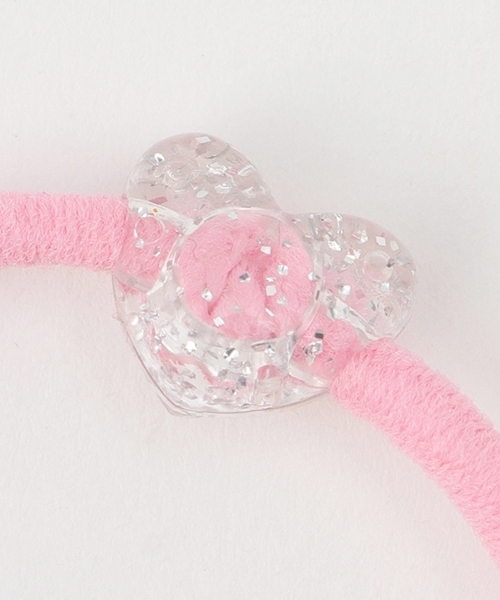 mezzo piano Junior（メゾピアノジュニア）の「25th anniversary キラキラハートロゴヘアポニー（その他ヘアアクセサリー・キッズ・ピンク/ブルー・F）」の6枚目の写真