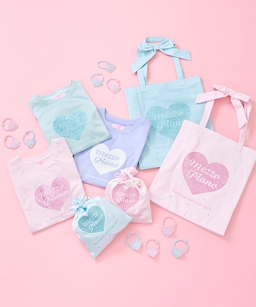 mezzo piano Junior（メゾピアノジュニア）の「25th anniversary キラキラハートロゴヘアポニー（その他ヘアアクセサリー・キッズ・ピンク/ブルー・F）」の9枚目の写真