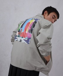 TXA(eB[GbNXG[)̖qvl/23IWF_C printed jacket grey(̑AE^[)