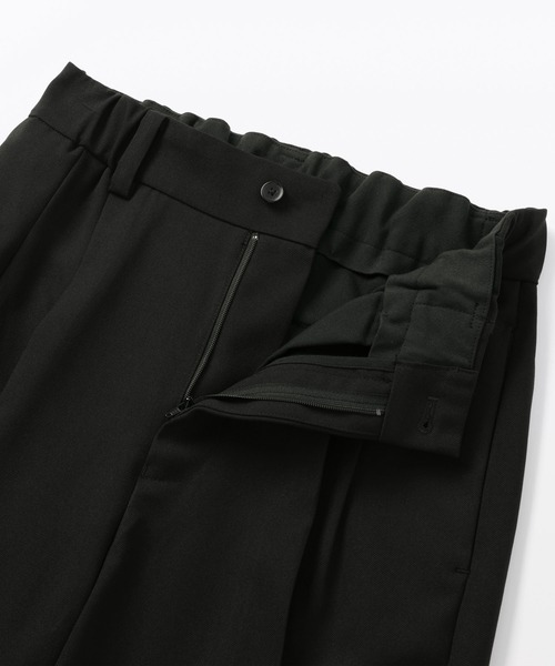 MUJI Labo(ムジラボ)の「〔MUJI Labo〕婦人 ユニフォーム素材で作ったタックワイドパンツ(9分丈)(その他パンツ・レディース・ブラック・S/M/L)」の3枚目の写真