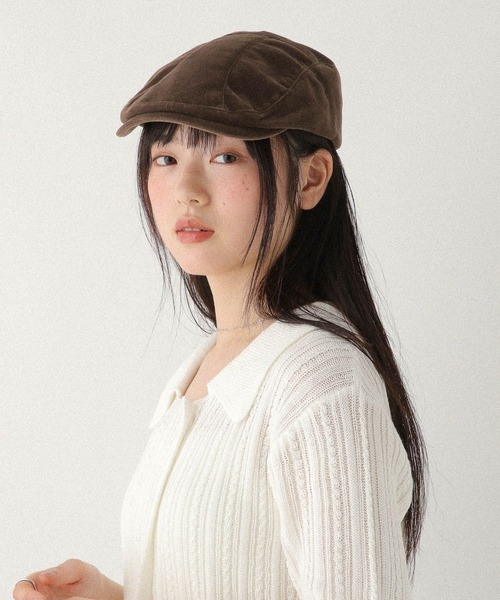 Heather（ヘザー）の「ハンチングキャップ2　578334（ハンチング/ベレー帽・レディース・ブラウン/ブラック・ONE SIZE）」の8枚目の写真