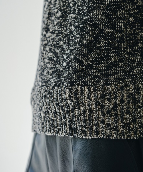 CAMPHOR WOOD(カンファーウッド)の「sleeveless cotton slub knit tops / スリーブレスコットンスラブニットベスト(ベスト・メンズ・ブラック/ライトベージュ・MEDIUM/LARGE)」の17枚目の写真