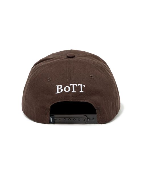 BOTT（ボット）の「BoTT / ボット B LOGO 5-PANEL CAP（キャップ・メンズ・ブラウン/ブラック/ブルー・FREE）」の5枚目の写真