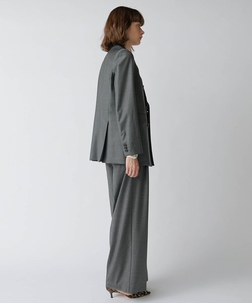 Drawing Numbers(ドローイング ナンバーズ)の「【Drawing Numbers】ダブルプレーンジャケット(テーラードジャケット・レディース・ネイビー/チャコールグレー・38)」の5枚目の写真