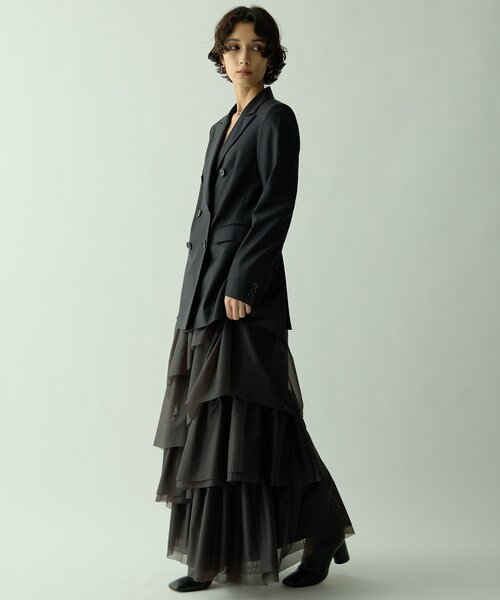 Drawing Numbers(ドローイング ナンバーズ)の「【Drawing Numbers】ダブルプレーンジャケット(テーラードジャケット・レディース・ネイビー/チャコールグレー・38)」の17枚目の写真