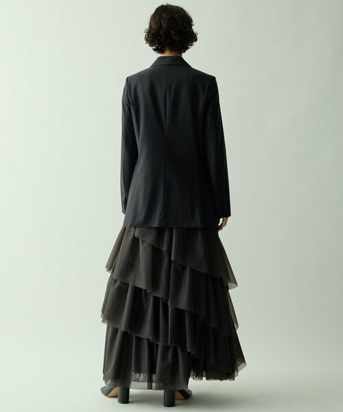 Drawing Numbers(ドローイング ナンバーズ)の「【Drawing Numbers】ダブルプレーンジャケット(テーラードジャケット・レディース・ネイビー/チャコールグレー・38)」の18枚目の写真