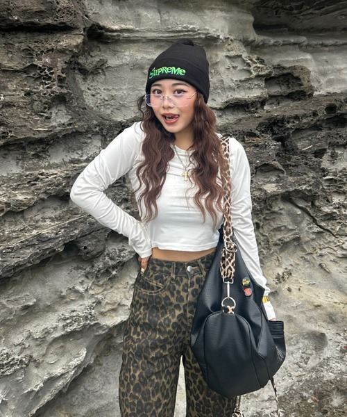 GOSSIP CLUB(ゴシップクラブ)の「マルチウェイ刺繍バッグ(ショルダーバッグ・レディース・ブラック/オリーブ/グリーン/モカ/ブラウン/ネイビー/バーガンディー/レオパード・FREE)」の11枚目の写真