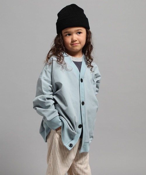 GEORGE'S(ジョージズ)の「【KIDS】カットカーディガン(カーディガン/ボレロ・キッズ・ブルー系/チャコールグレー・110cm/150cm/130cm)」の2枚目の写真