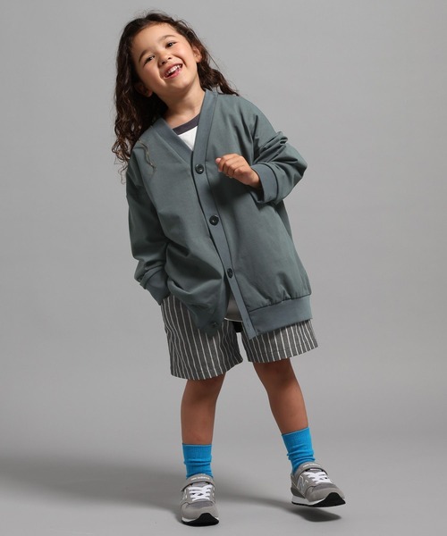 GEORGE'S(ジョージズ)の「【KIDS】カットカーディガン(カーディガン/ボレロ・キッズ・ブルー系/チャコールグレー・110cm/150cm/130cm)」の3枚目の写真
