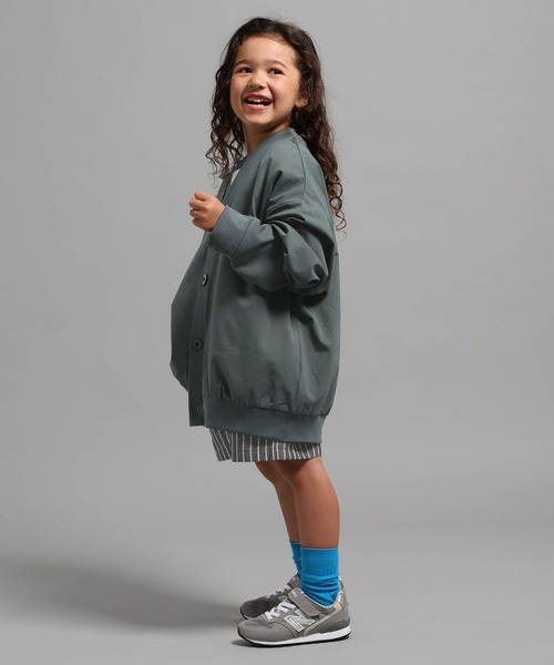 GEORGE'S(ジョージズ)の「【KIDS】カットカーディガン(カーディガン/ボレロ・キッズ・ブルー系/チャコールグレー・110cm/150cm/130cm)」の6枚目の写真