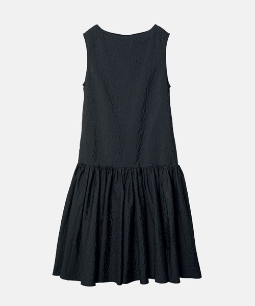 LE CIEL BLEU(ルシェルブルー)の「アブストラクトフラワージャカードドレス / Abstract Flower Jacquard Dress(ワンピース・レディース・ブラック/オフホワイト・36)」の2枚目の写真