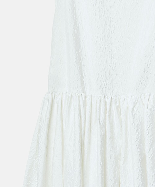 LE CIEL BLEU(ルシェルブルー)の「アブストラクトフラワージャカードドレス / Abstract Flower Jacquard Dress(ワンピース・レディース・ブラック/オフホワイト・36)」の11枚目の写真