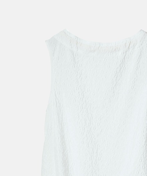 LE CIEL BLEU(ルシェルブルー)の「アブストラクトフラワージャカードドレス / Abstract Flower Jacquard Dress(ワンピース・レディース・ブラック/オフホワイト・36)」の10枚目の写真