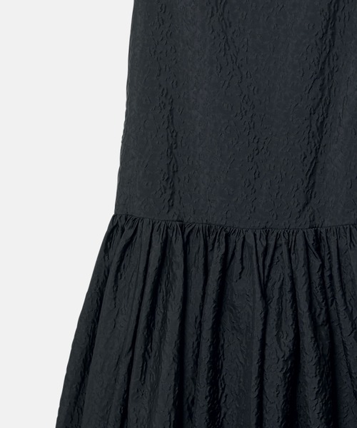 LE CIEL BLEU(ルシェルブルー)の「アブストラクトフラワージャカードドレス / Abstract Flower Jacquard Dress(ワンピース・レディース・ブラック/オフホワイト・36)」の13枚目の写真