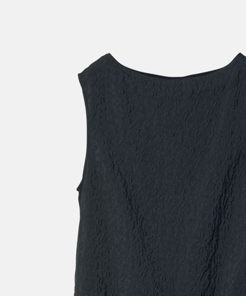 LE CIEL BLEU(ルシェルブルー)の「アブストラクトフラワージャカードドレス / Abstract Flower Jacquard Dress(ワンピース・レディース・ブラック/オフホワイト・36)」の12枚目の写真