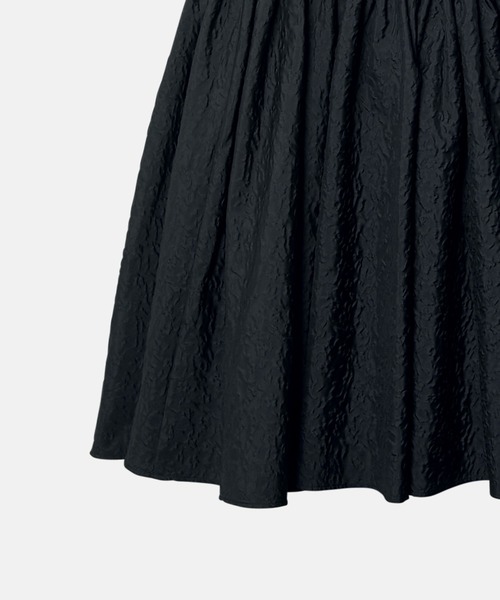 LE CIEL BLEU(ルシェルブルー)の「アブストラクトフラワージャカードドレス / Abstract Flower Jacquard Dress(ワンピース・レディース・ブラック/オフホワイト・36)」の14枚目の写真