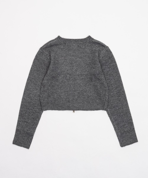 Double zipper knit/ダブルジップニット（ニット/セーター）｜Smyeon