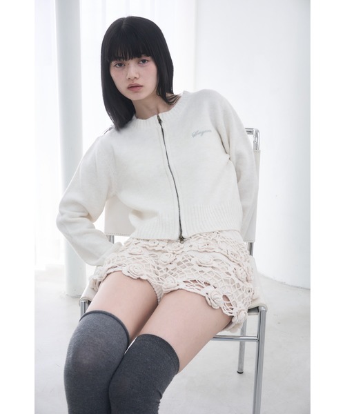 Smyeon（スミョン）の「Double zipper knit/ダブルジップニット
