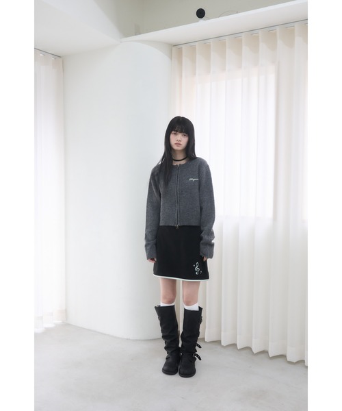 未使用品　gfore ニットセーター ジッパー付き　サイズ2 Double zipper knit/ダブルジップニット（ニット/セーター）｜Smyeon
