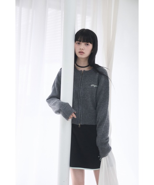 Smyeon（スミョン）の「Double zipper knit/ダブルジップニット