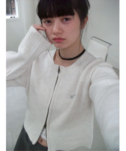 Double zipper knit/ダブルジップニット（ニット/セーター）｜Smyeon